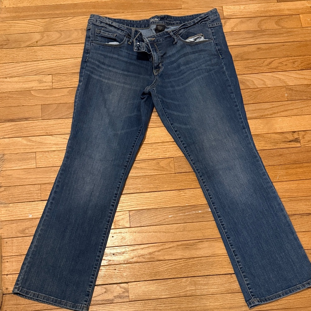 Mossimo Supply Co. Dark Blue Flare Jeans